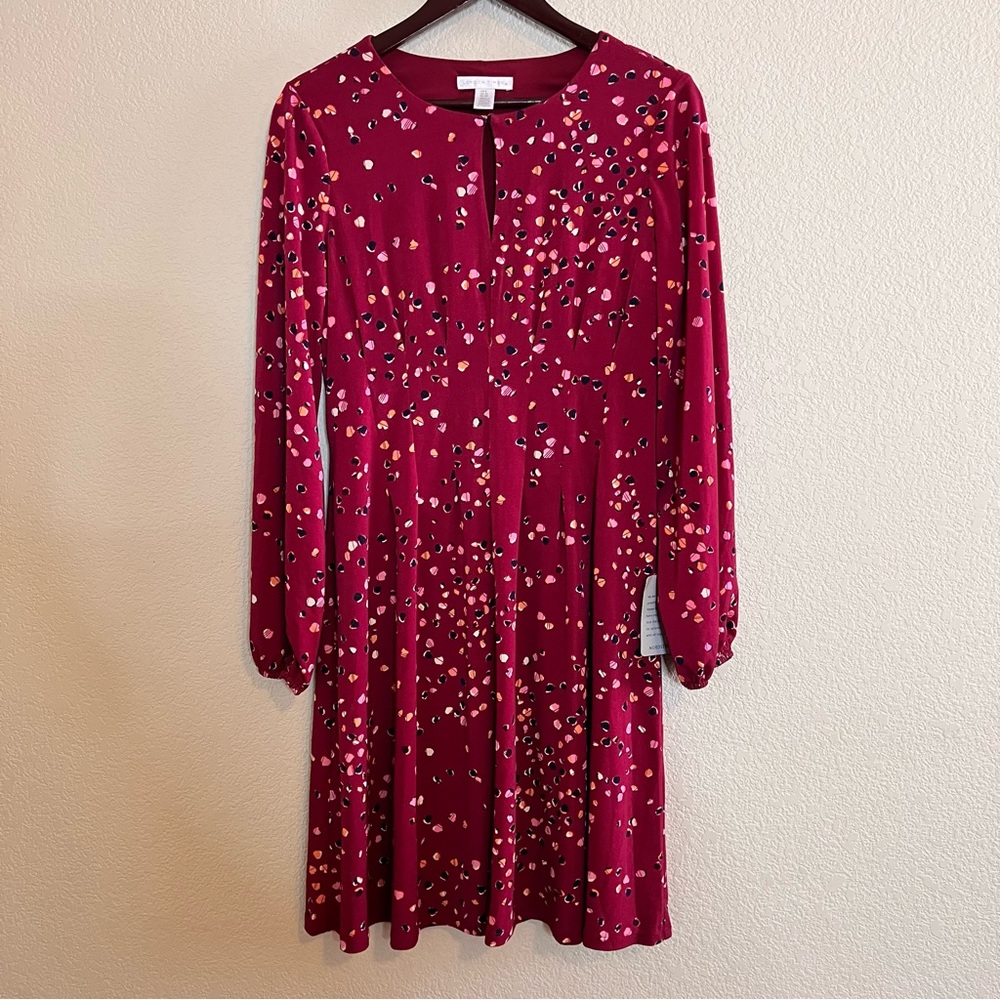 London Times Keyhole Neck Short Dress Size US 6 NWT